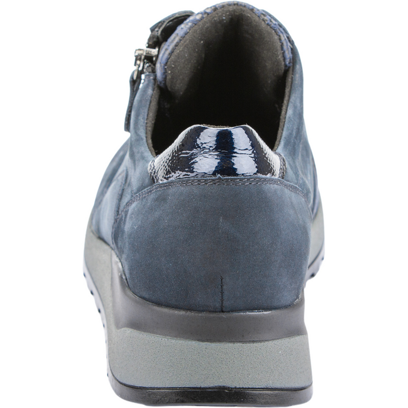 Waldlaufer Hiroko-Soft (Waltz) Navy Nubuck Trainers