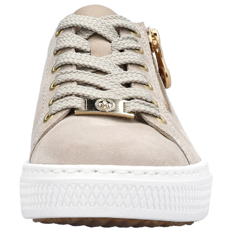 Rieker L59L1-60 (Halkadika) Iceberg Light Gold Nude Trainers