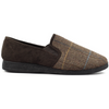Lunar Lazy Dogz Harrison II Brown Tweed Slippers