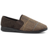Lunar Lazy Dogz Harrison II Brown Tweed Slippers