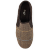 Lunar Lazy Dogz Harrison II Brown Tweed Slippers