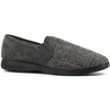 Lunar Lazy Dogz Harrison II Grey Tweed Slippers