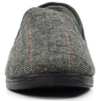 Lunar Lazy Dogz Harrison II Grey Tweed Slippers