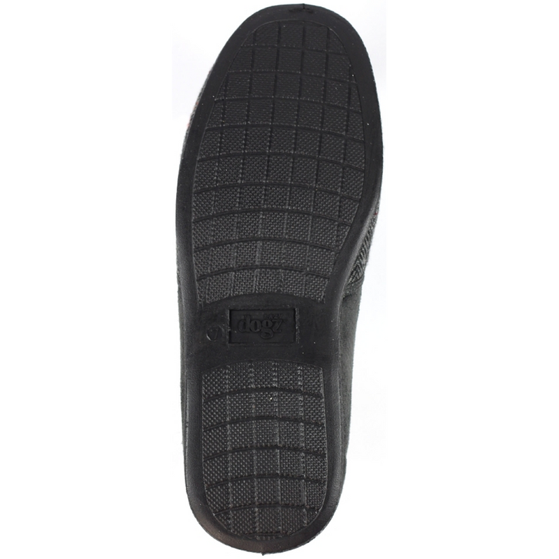 Lunar Lazy Dogz Harrison II Grey Tweed Slippers