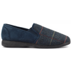 Lunar Lazy Dogz Harrison II Navy Tweed Slippers