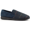 Lunar Lazy Dogz Harrison II Navy Tweed Slippers
