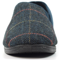 Lunar Lazy Dogz Harrison II Navy Tweed Slippers