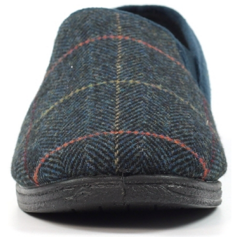 Lunar Lazy Dogz Harrison II Navy Tweed Slippers
