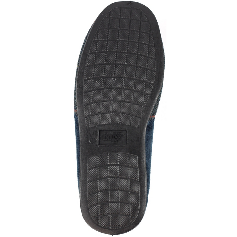 Lunar Lazy Dogz Harrison II Navy Tweed Slippers