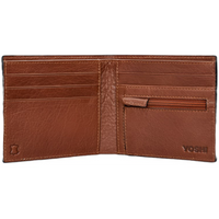 Yoshi Highland Cow Tweed Leather Wallet