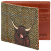 Yoshi Highland Cow Tweed Leather Wallet