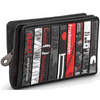 Yoshi Horror Bookworm Library Zip Around Black Leather Purse