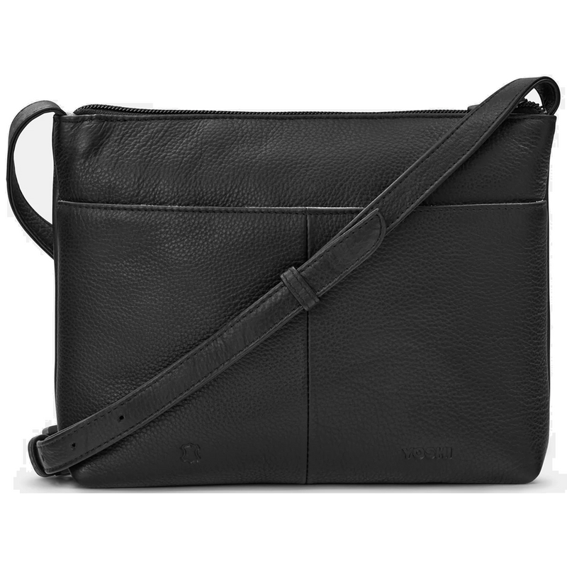 Yoshi Horror Bookworm Parker Black Leather Cross Body Bag