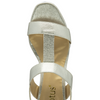 Lotus Ilaria Silver/Diamante Sandals