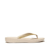 FitFlop Iqushion Sparkle Ergonomic Stone Beige Sandals