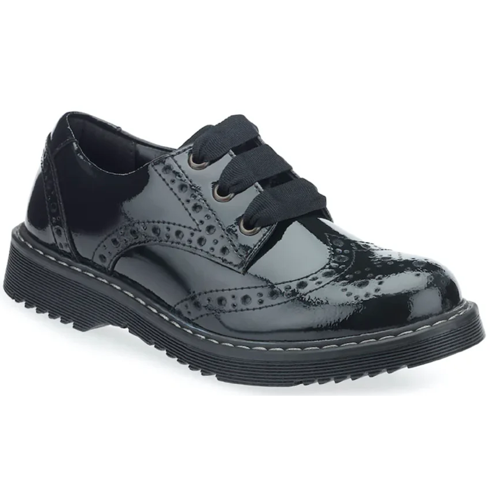 Start Rite Angry Angels Impulsive Black Patent School Shoes