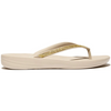 FitFlop Iqushion Sparkle Ergonomic Stone Beige Sandals