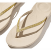 FitFlop Iqushion Sparkle Ergonomic Stone Beige Sandals