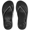 FitFlop Iqushion Sparkle Ergonomic Black Sandals