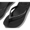 FitFlop Iqushion Sparkle Ergonomic Black Sandals