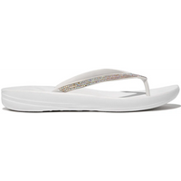 FitFlop Iqushion Sparkle Ergonomic Urban White Sandals