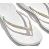 FitFlop Iqushion Sparkle Ergonomic Urban White Sandals