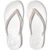 FitFlop Iqushion Sparkle Ergonomic Urban White Sandals