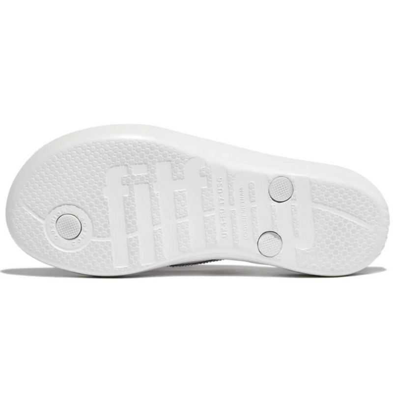 FitFlop Iqushion Sparkle Ergonomic Urban White Sandals