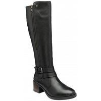 Lotus Jive Black Leather Knee High Boots