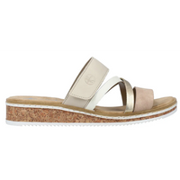 Rieker V3652-94 (Jewels) Altrosa Light Gold Sandals