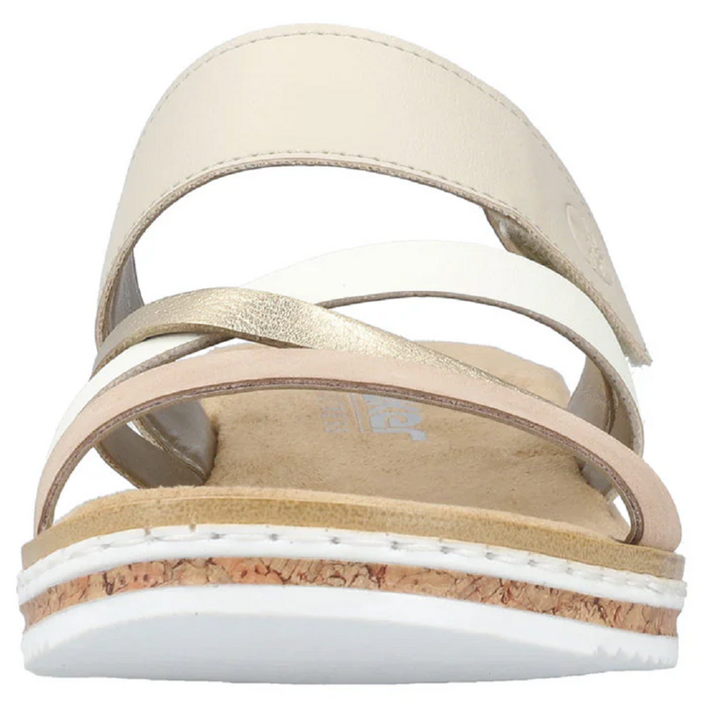 Rieker V3652-94 (Jewels) Altrosa Light Gold Sandals