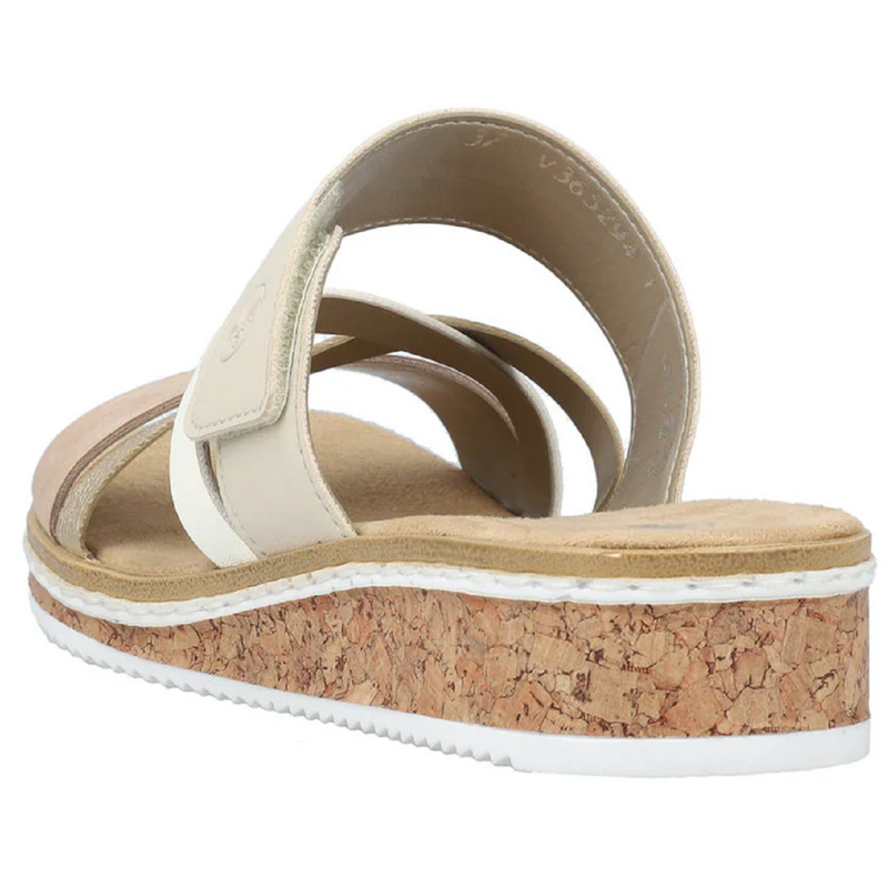 Rieker V3652-94 (Jewels) Altrosa Light Gold Sandals