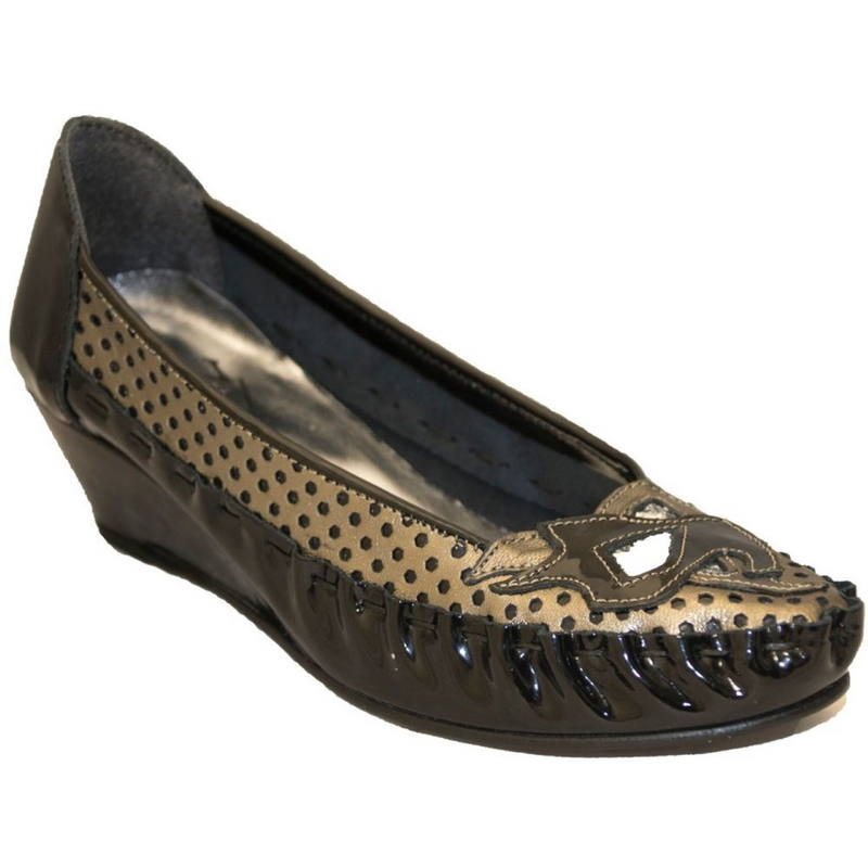 Zaccho Kirsty 4545W Black/Gold Shoes