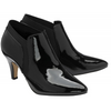 Lotus Kristina Black Patent Pointed Toe Shoe Boots