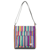 Roka Kennington B Recycled Canvas Multi Stripe Bag