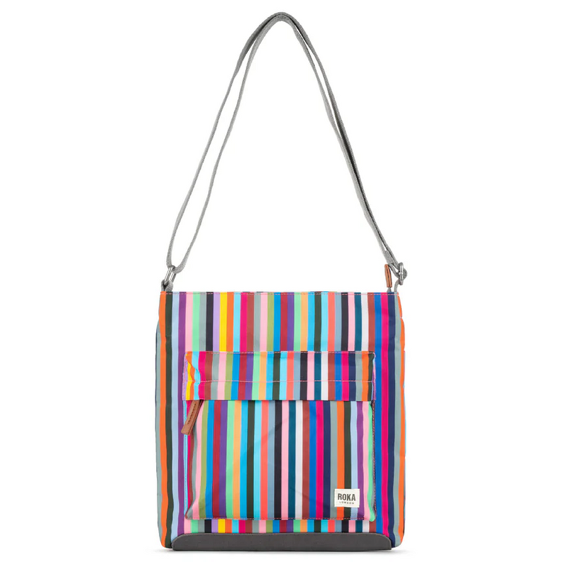 Roka Kennington B Recycled Canvas Multi Stripe Bag