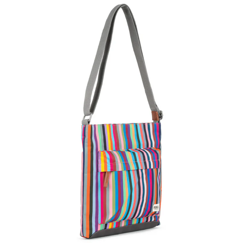 Roka Kennington B Recycled Canvas Multi Stripe Bag