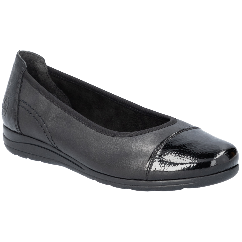 Rieker L9351-00 (Toecap) Black Shoes