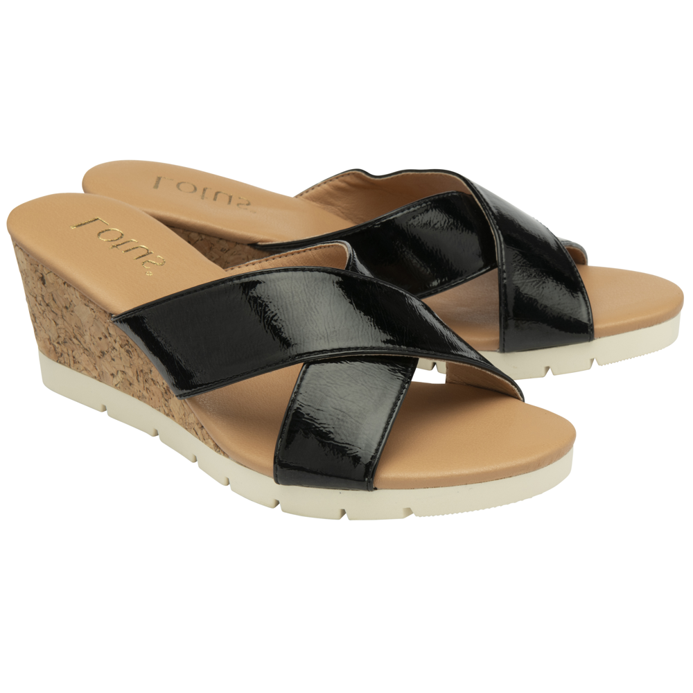 Lotus Liana Black Sandals