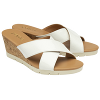 Lotus Liana White Sandals