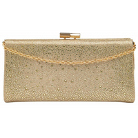 Lotus Chandra Gold Diamante Clutch Bag