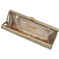 Lotus Chandra Gold Diamante Clutch Bag