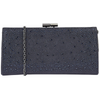 Lotus Chandra Navy Diamante Clutch Bag