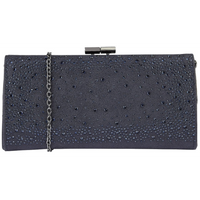 Lotus Chandra Navy Diamante Clutch Bag