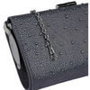 Lotus Chandra Navy Diamante Clutch Bag