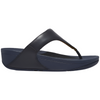 FitFlop Lulu Leather Toe Post Deepest Blue Sandals