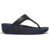 FitFlop Lulu Leather Toe Post Deepest Blue Sandals