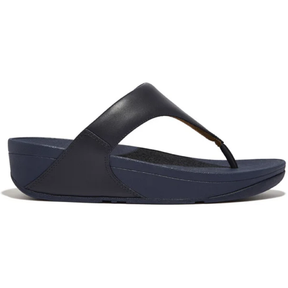 FitFlop Lulu Leather Toe Post Deepest Blue Sandals – David Spruce