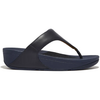 FitFlop Lulu Leather Toe Post Deepest Blue Sandals