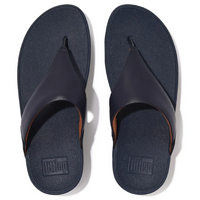 FitFlop Lulu Leather Toe Post Deepest Blue Sandals